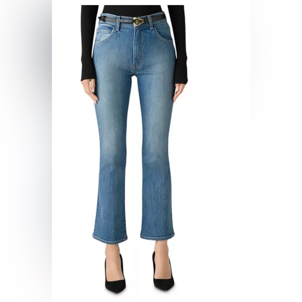 NWT St. John Laguna High Rise Flared Jeans size  12